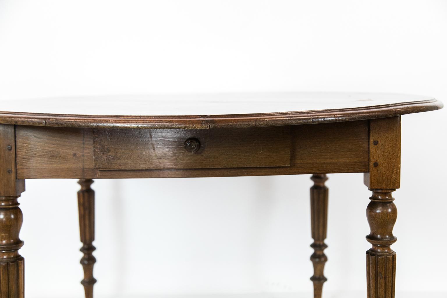French Oak Round Table 1