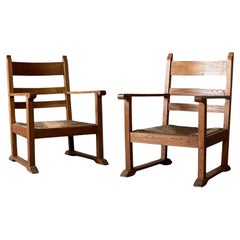 Sedie da salotto French Oak e Rush
