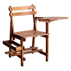 French Oak School Desk