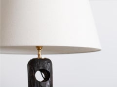 French Oak Screw Column Floor Lamp