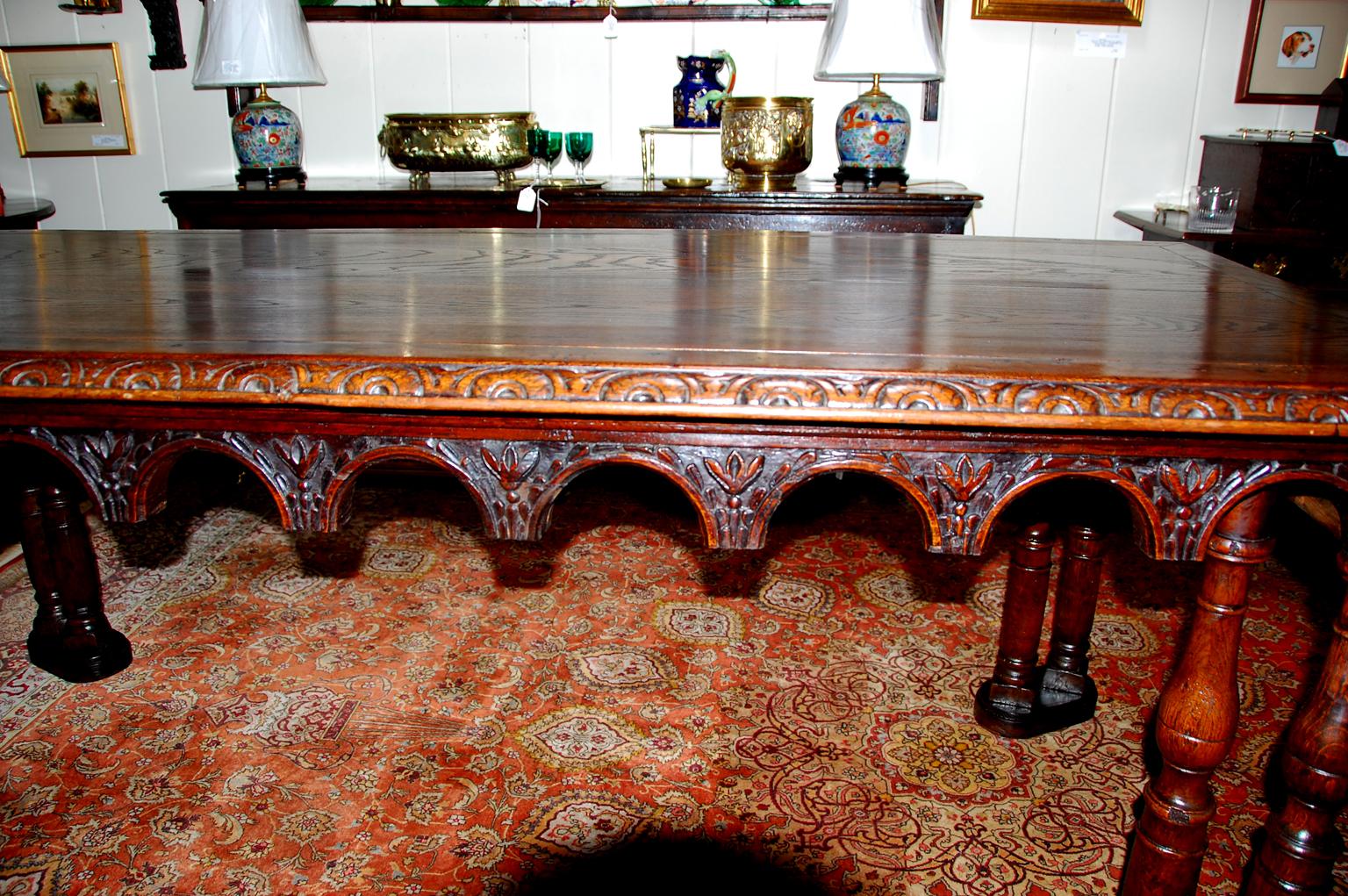 French Oak Long Dining Table Constructed from 17th Century Elements For Sale 3