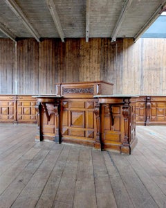 French Oak Shop Counters with Marble Tops from “La Maison Calondre” 8.41 m