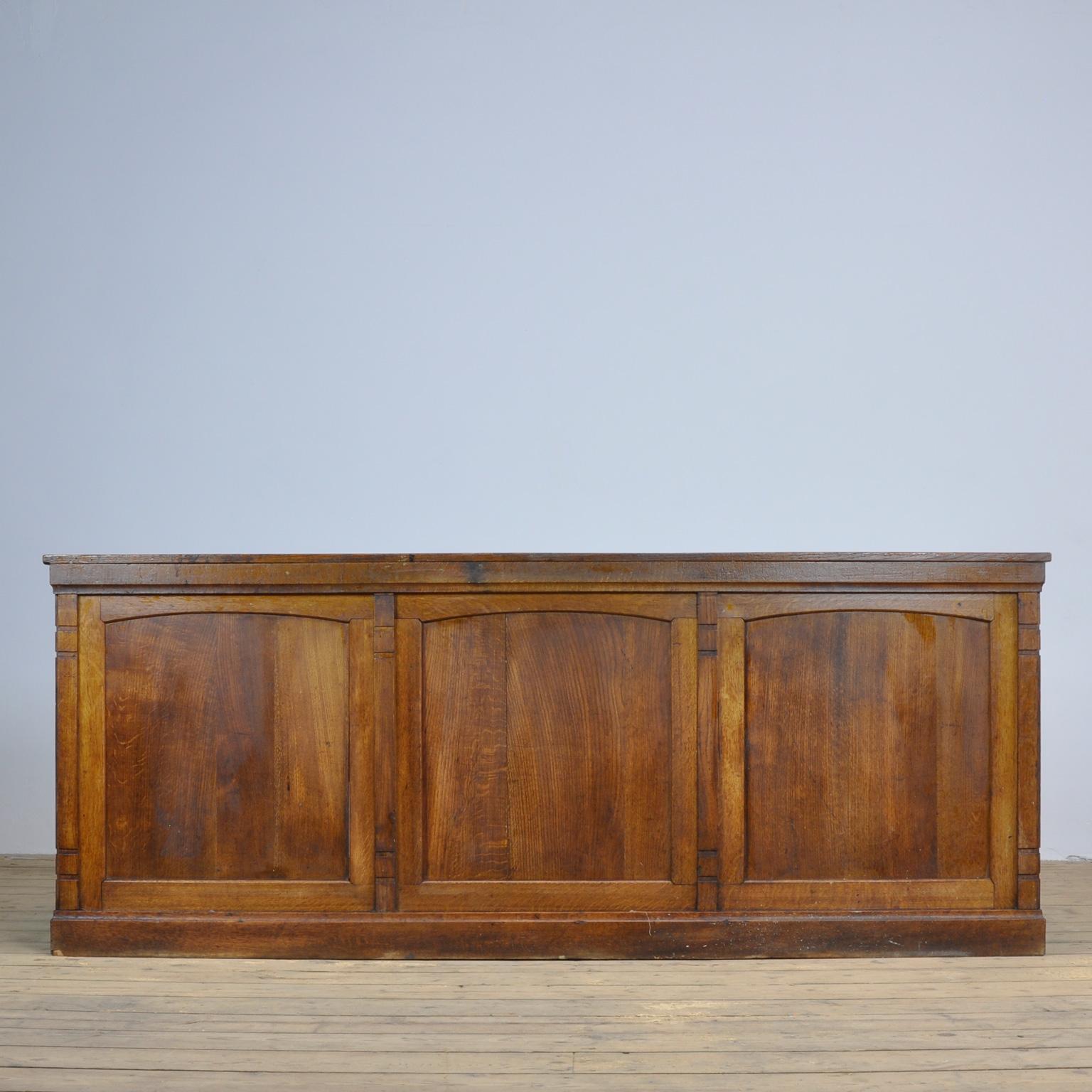 French Oak Shopcounter, 1940s 4