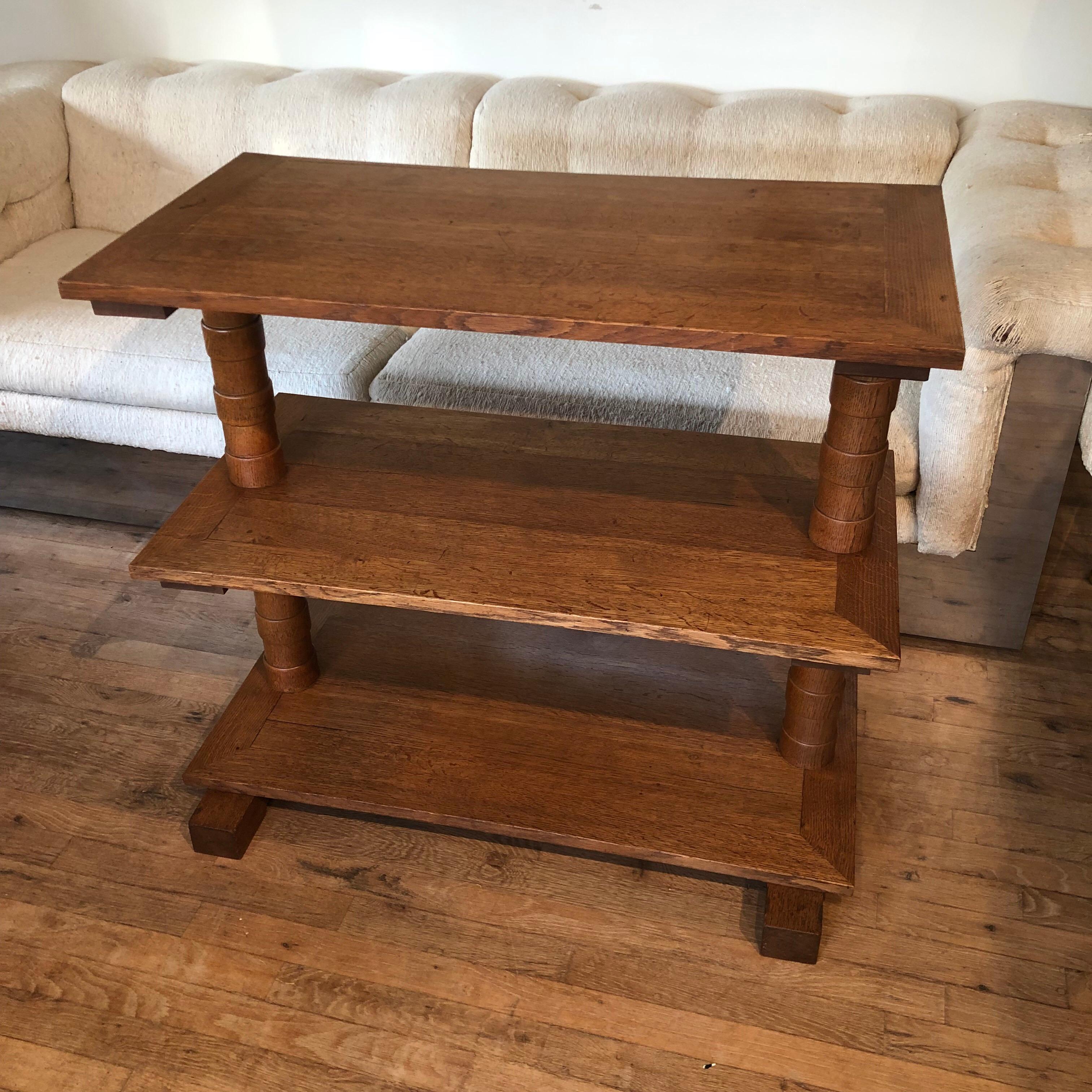 French Oak Side Table/Console 7