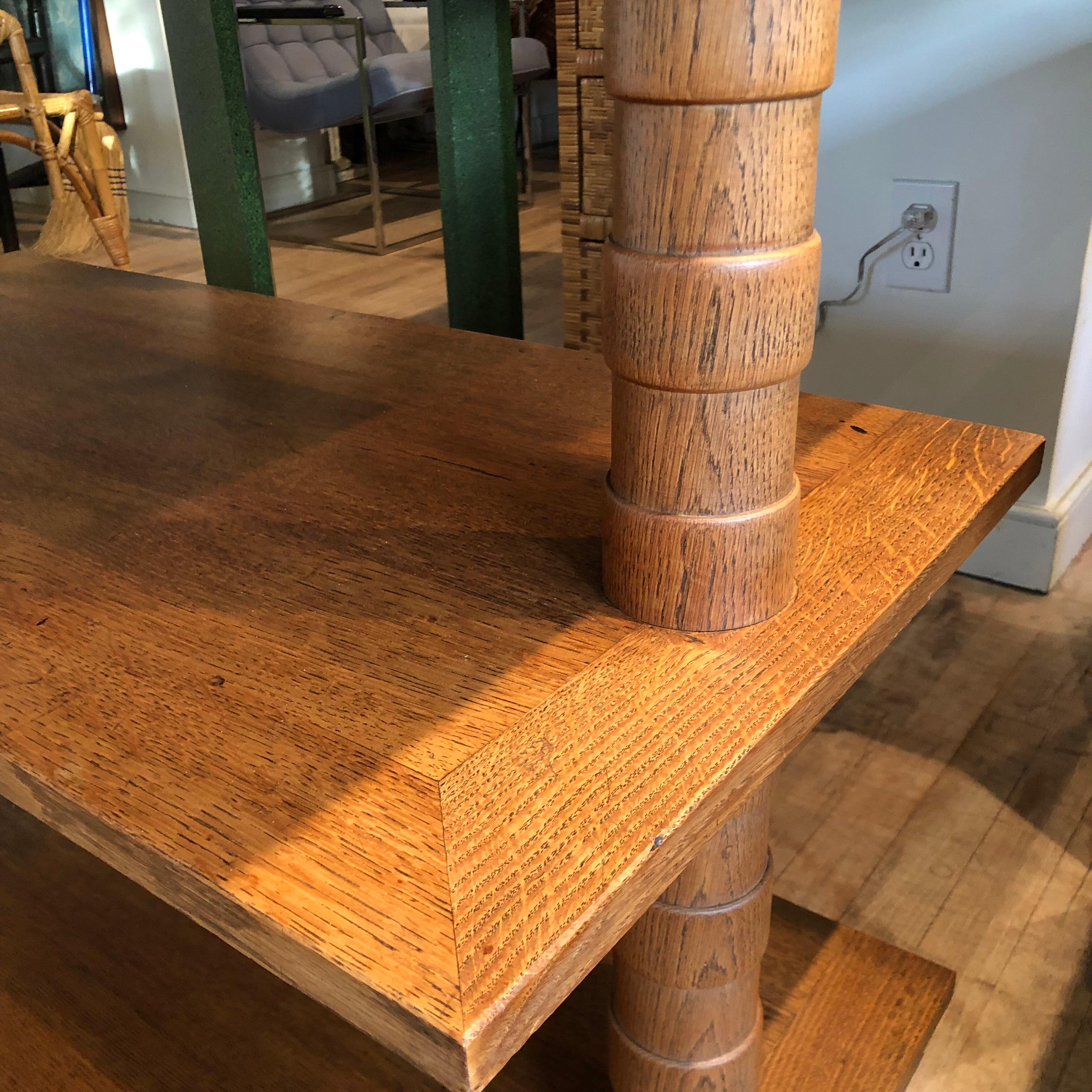 French Oak Side Table/Console 4