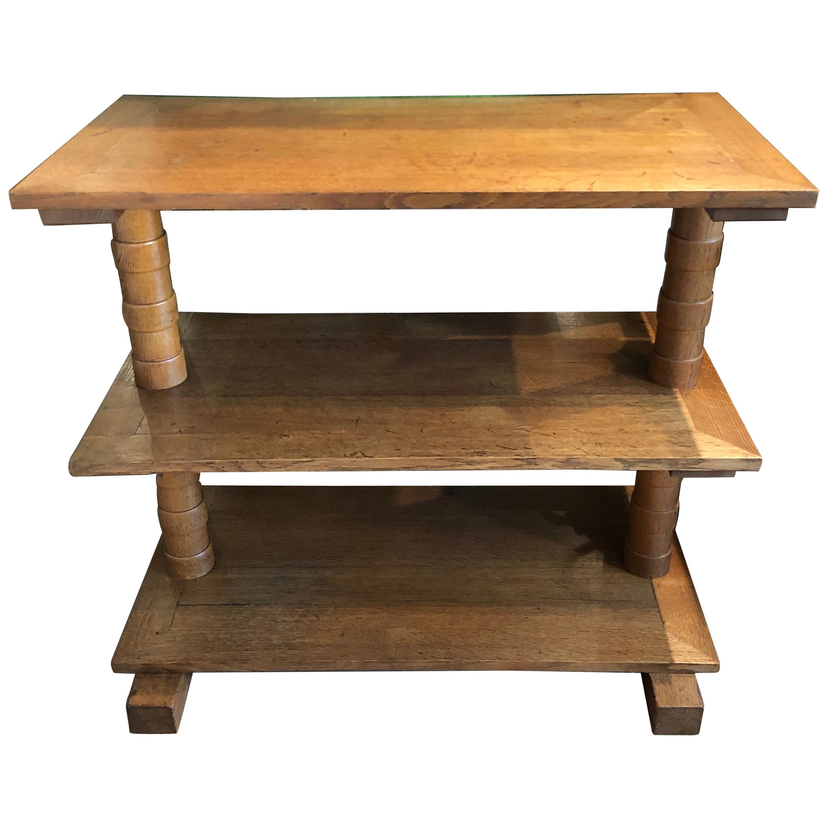 French Oak Side Table/Console