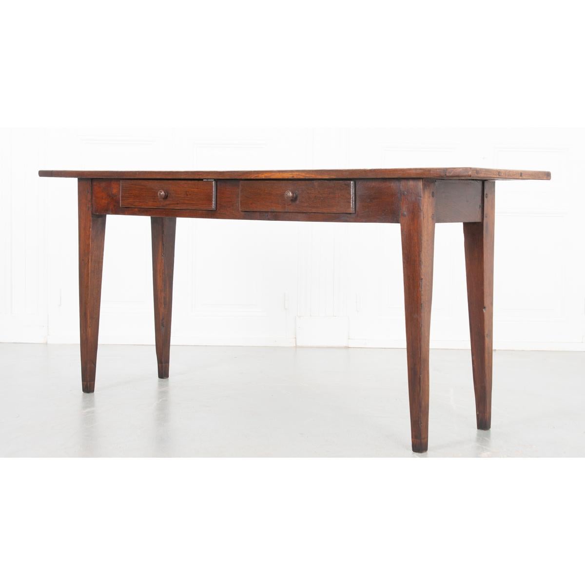 French Oak Side Table at 1stDibs