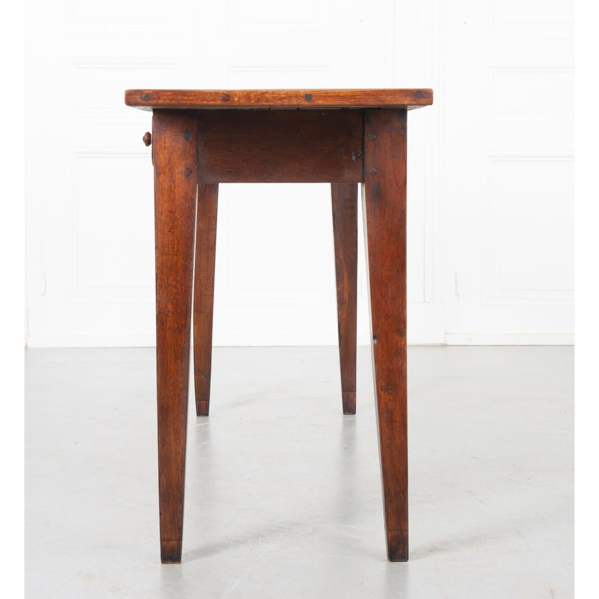 French Oak Side Table at 1stDibs