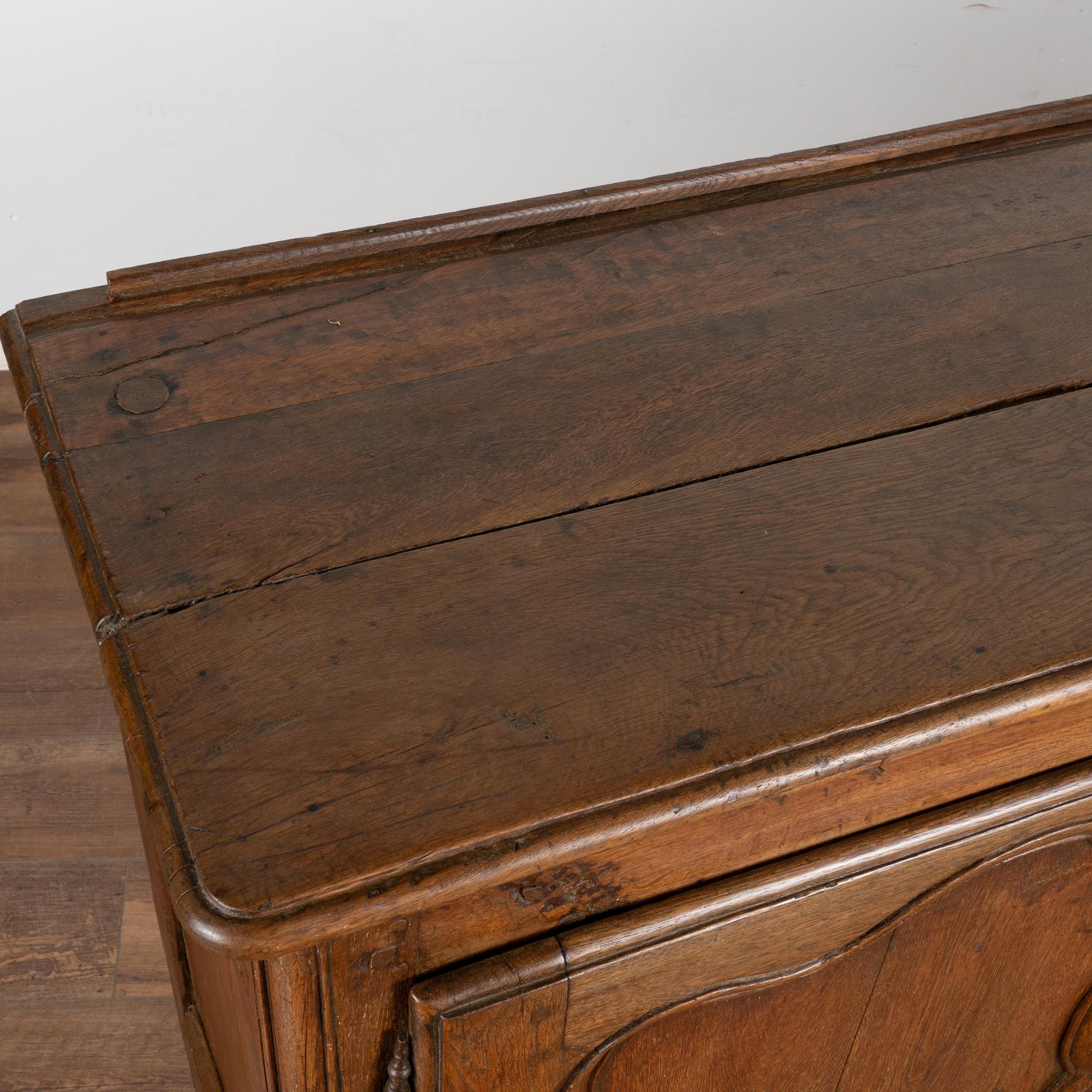 19th Century French Oak Sideboard Buffet, circa 1800-20
