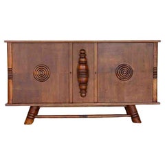 French Oak Sideboard by Charles Dudouyt