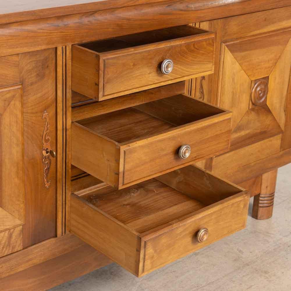 French Oak Sideboard in the style of Charles Dudouyt en vente 5