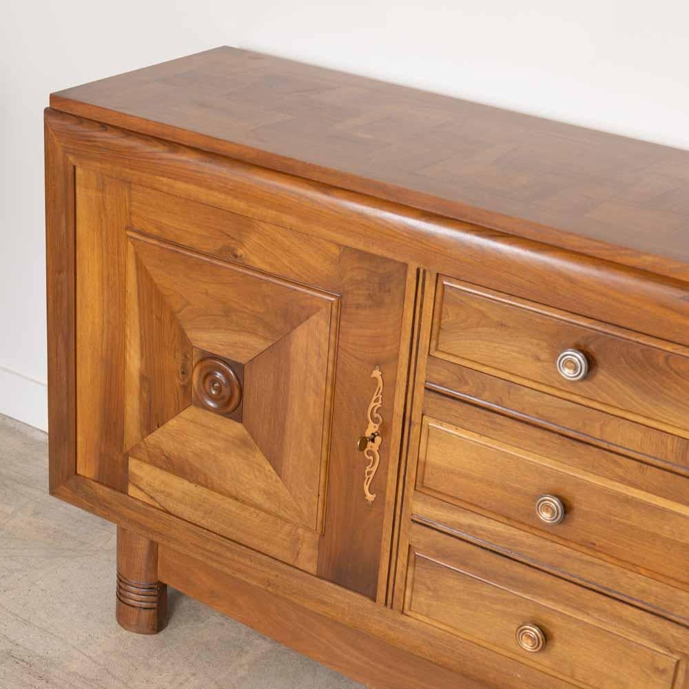 French Oak Sideboard in the style of Charles Dudouyt en vente 7