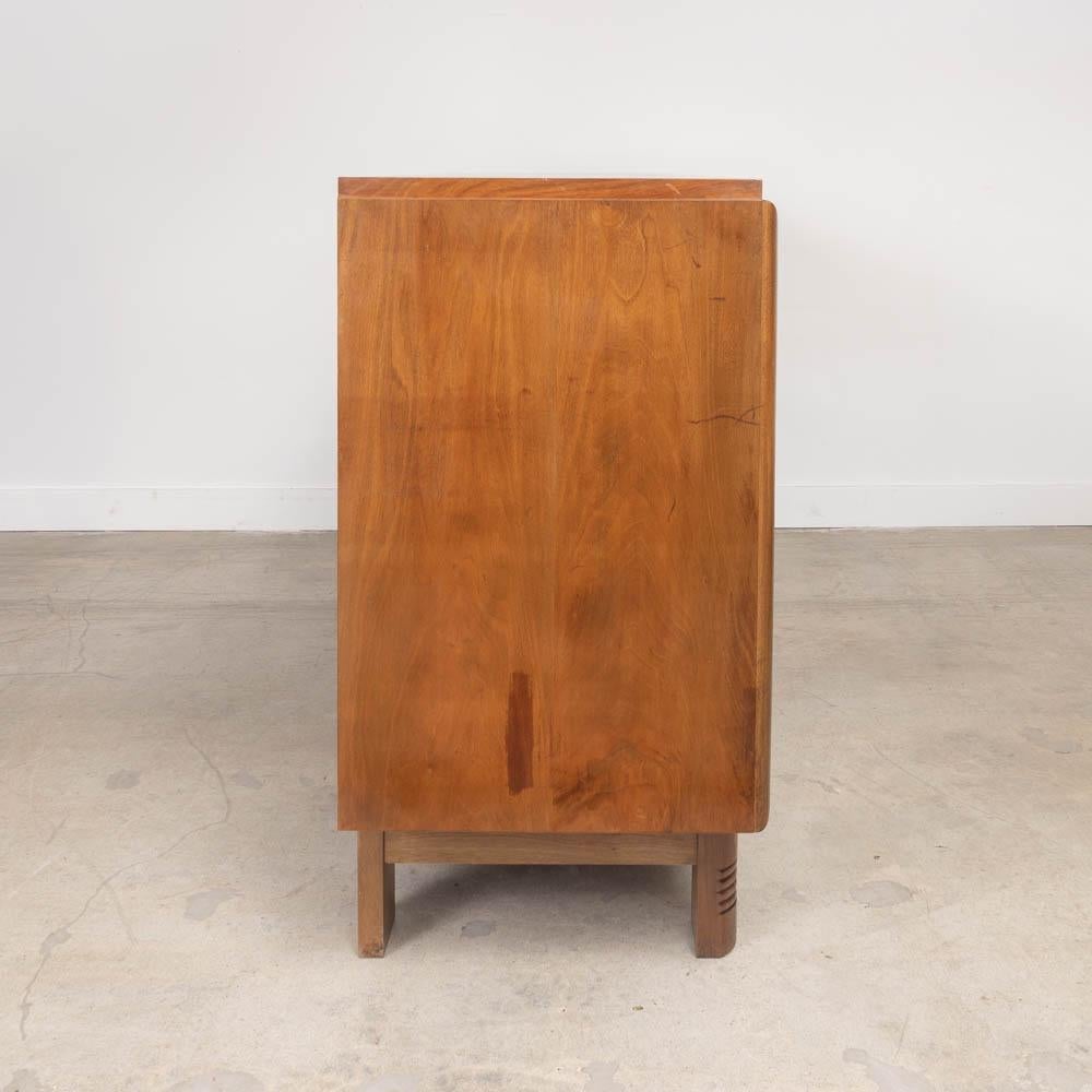 Laiton French Oak Sideboard in the style of Charles Dudouyt en vente