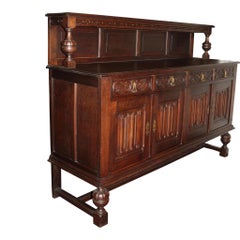 French Oak Sideboard Server, circa 1900