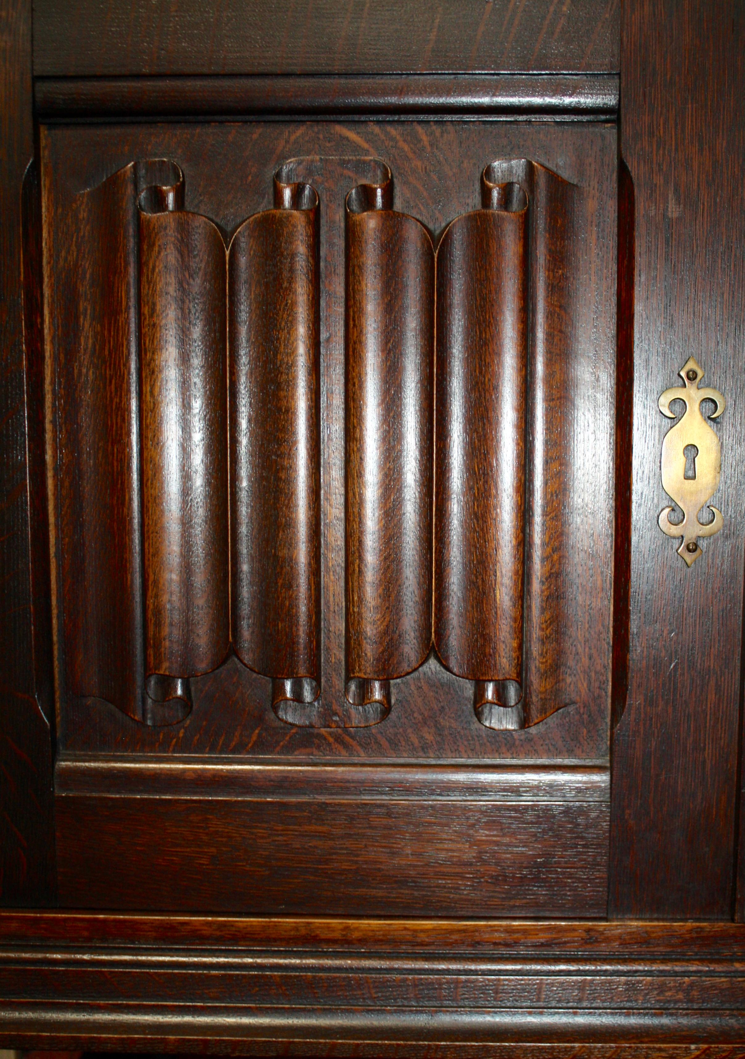 French Oak Sideboard Server, circa 1900 1