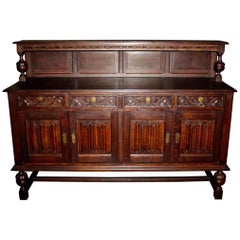 French Oak Sideboard Server, circa 1900