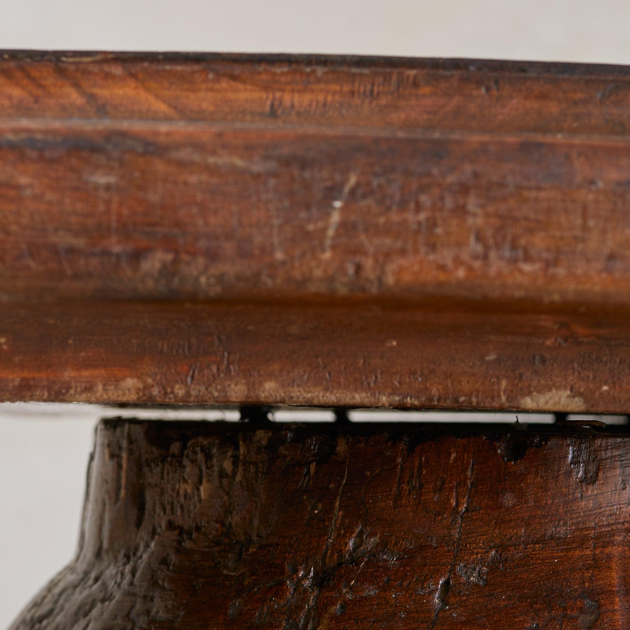 Piédestal en spirale en Oak français à la manière de Charles Dudouyt, années 1940 en vente 3