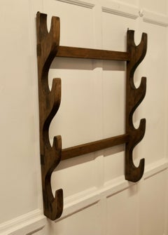 French Oak Spit Rack Holder for Roasting Jacks