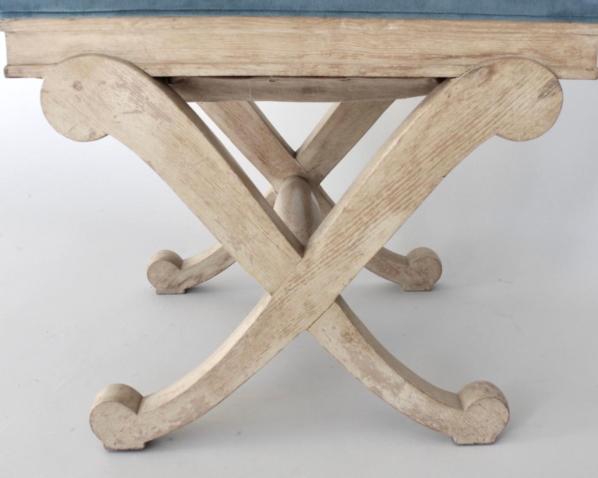 French Oak Stool In the Style of Andre Arbus For Sale 2