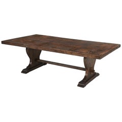 French Oak Trestle Dining Table That Seats '12' Comfortably