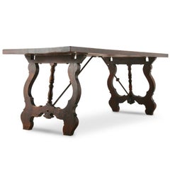 French Oak Trestle Table