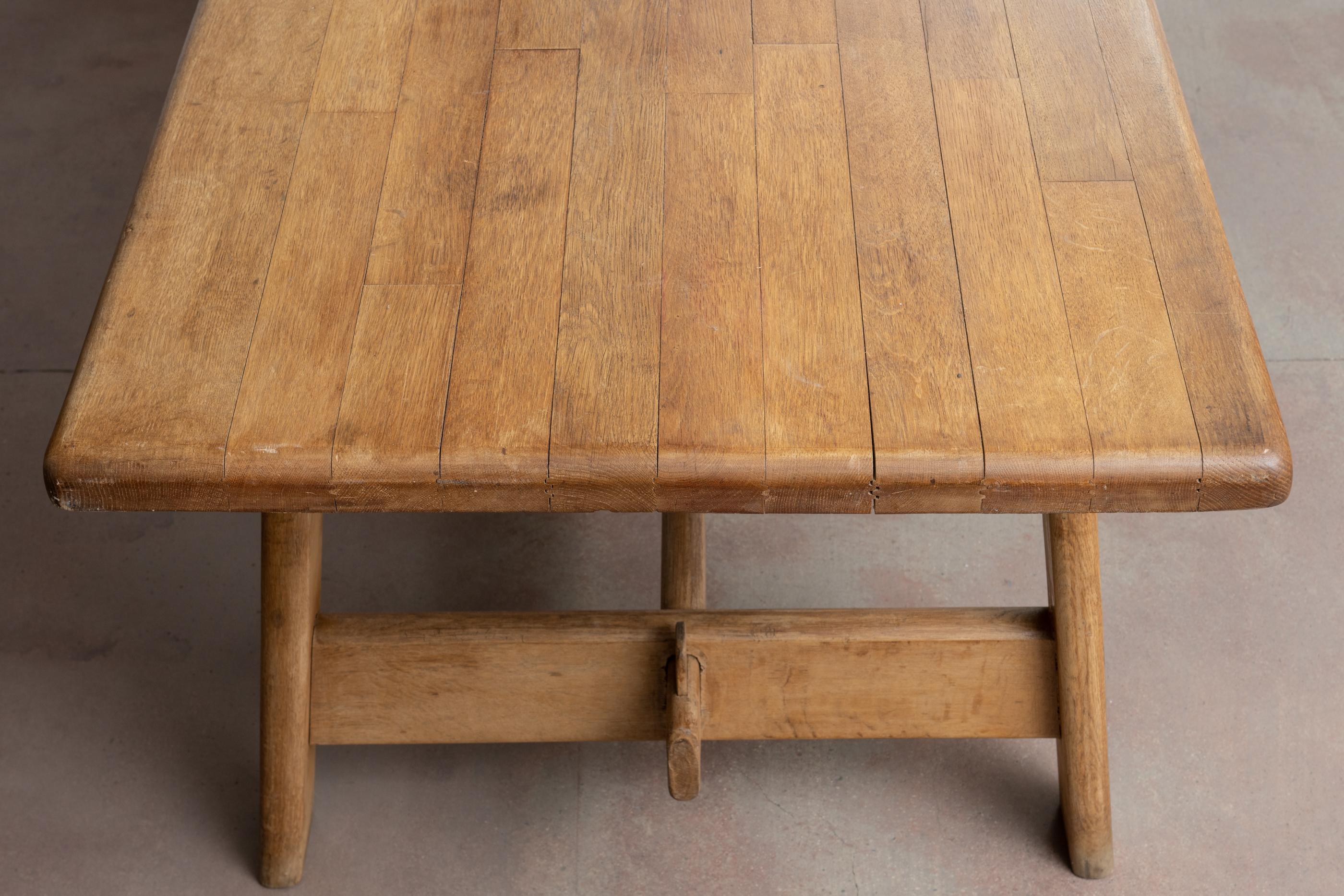 French Oak Trestle Table For Sale 3