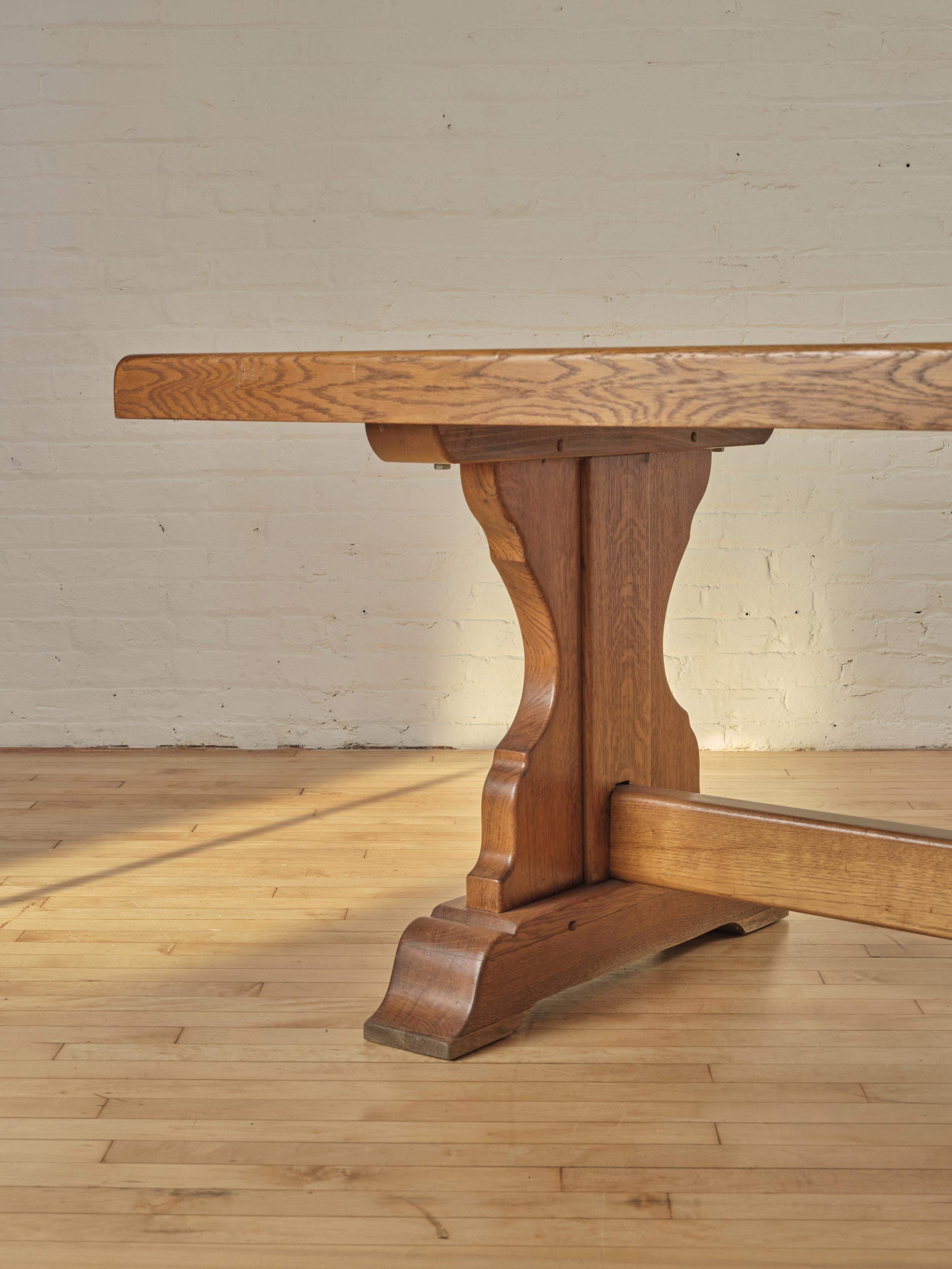 French Oak Trestle Table For Sale 2