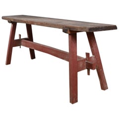 French Oak Trestle Table