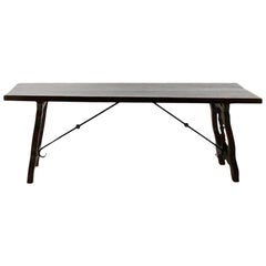 French Oak Trestle Table