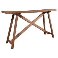 French Oak Trestle Table