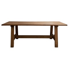French Oak Trestle Table