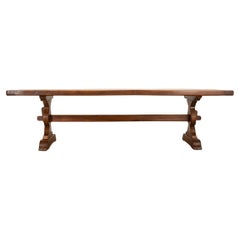 French Oak Trestle Table