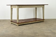 French Oak Two Tier Work Table
