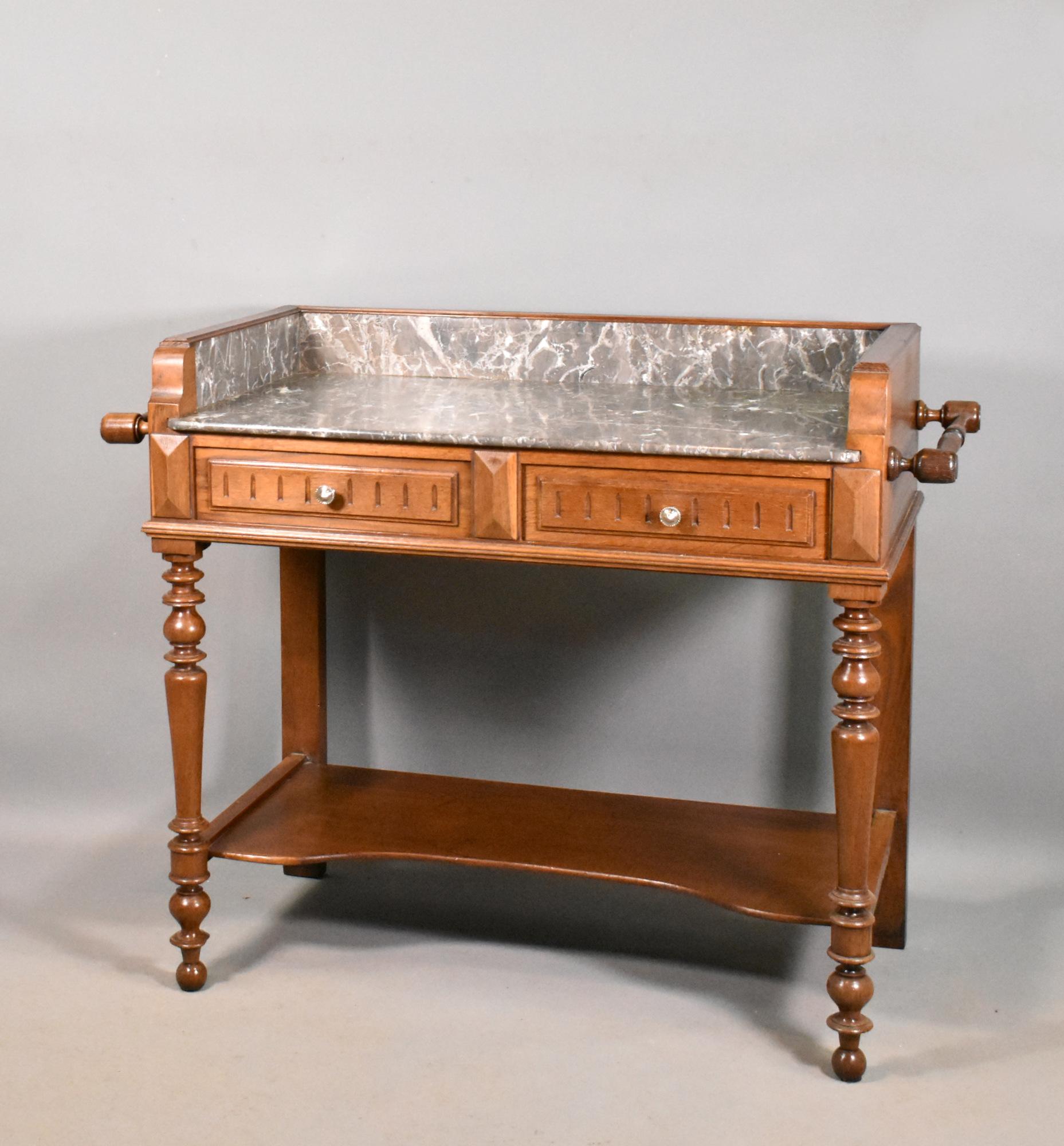 meuble de toilette ancien dessus marbre