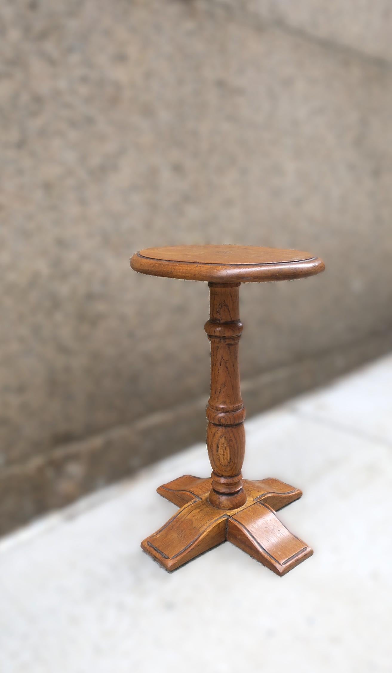 French Oak Wood Drinks Table For Sale 1
