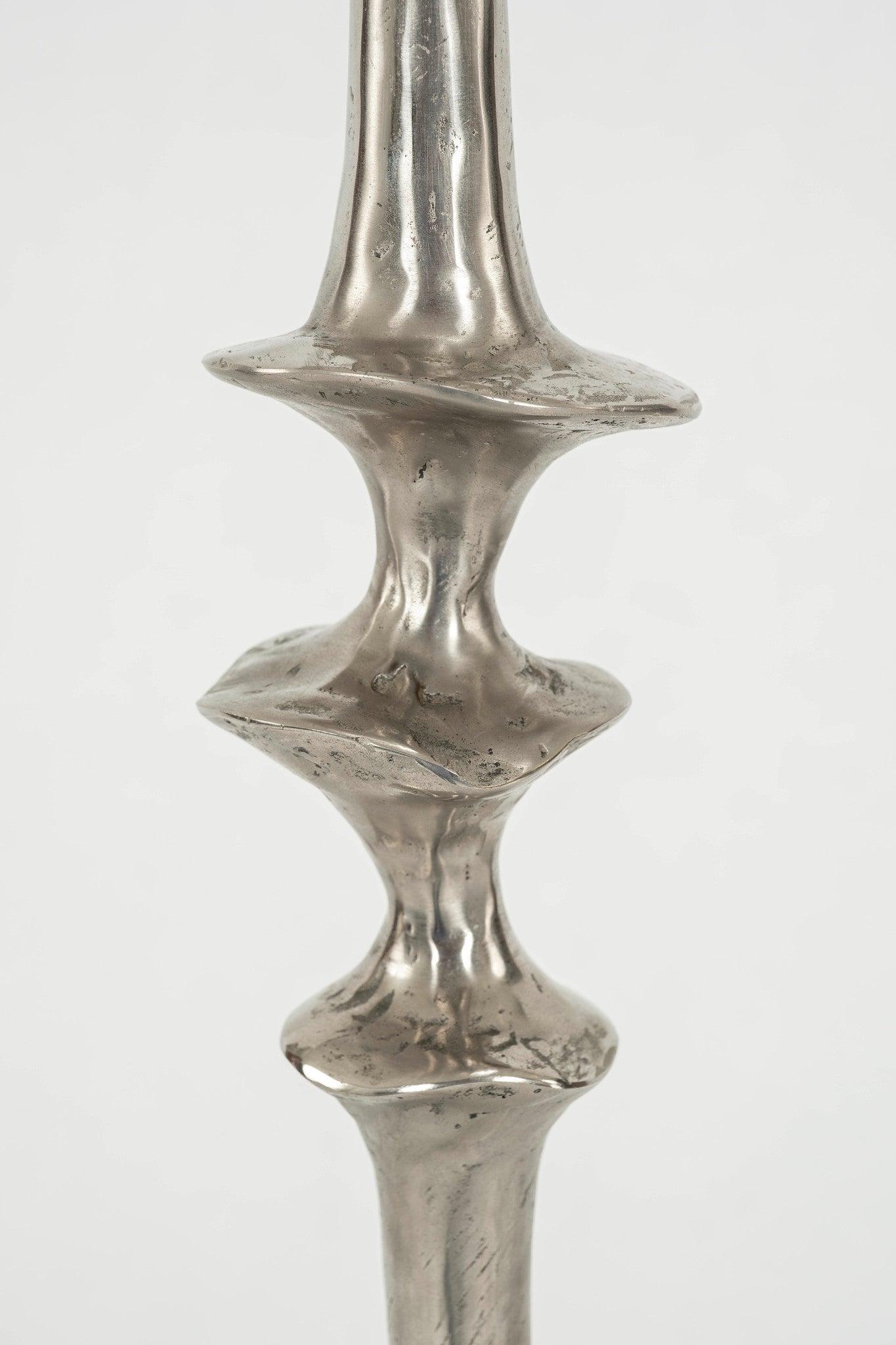 Organique Lampadaire français OBJET INSOLITE Nickel Bronze Mancha en vente