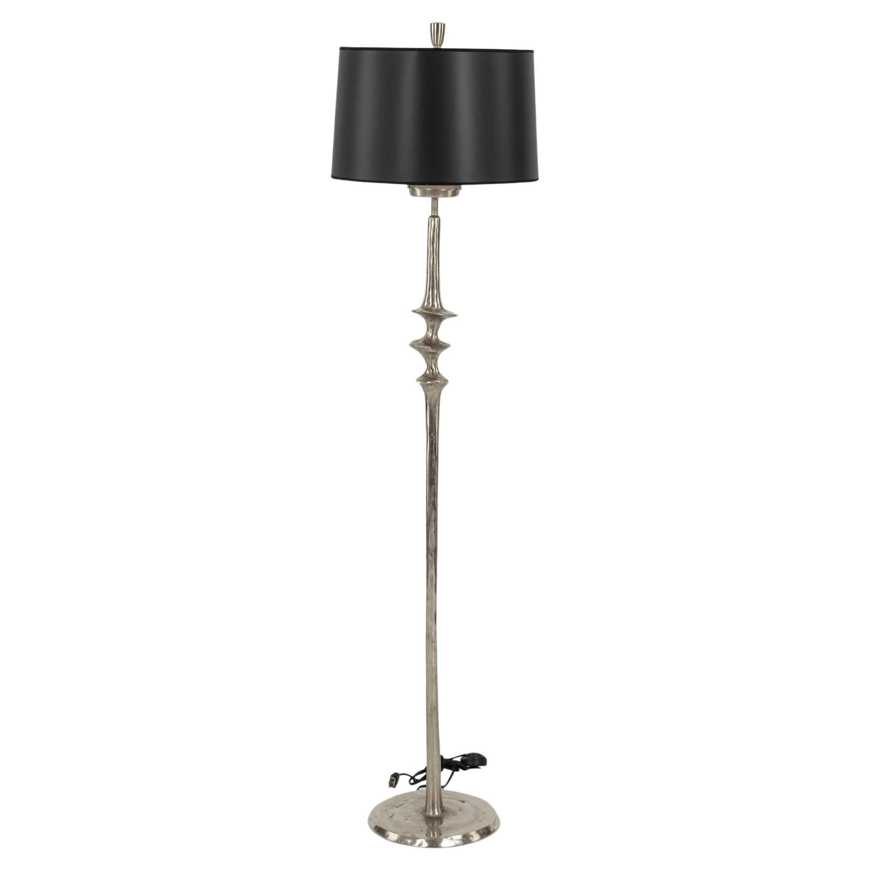Lampadaire français OBJET INSOLITE Nickel Bronze Mancha