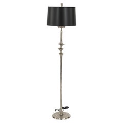 Französische OBJET INSOLITE Mancha-Stehlampe aus Nickel und Bronze, OBJET