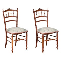 French Occasional Chairs, Japonisme Style, Pair, circa 1800s