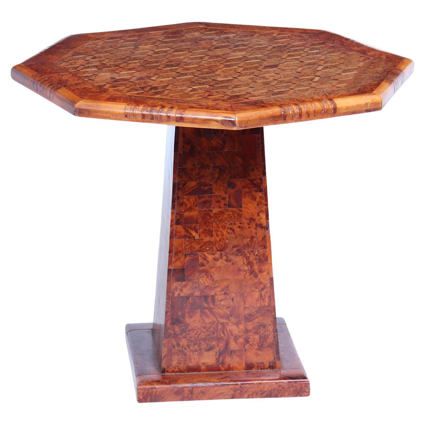 Französischer Beistelltisch The Pedestal aus Wurzelrinde im Angebot