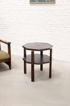 Tavolino ottagonale francese in stile Art Déco, anni ’30 circa