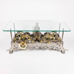 French Odobey type turret clock mounted as a table