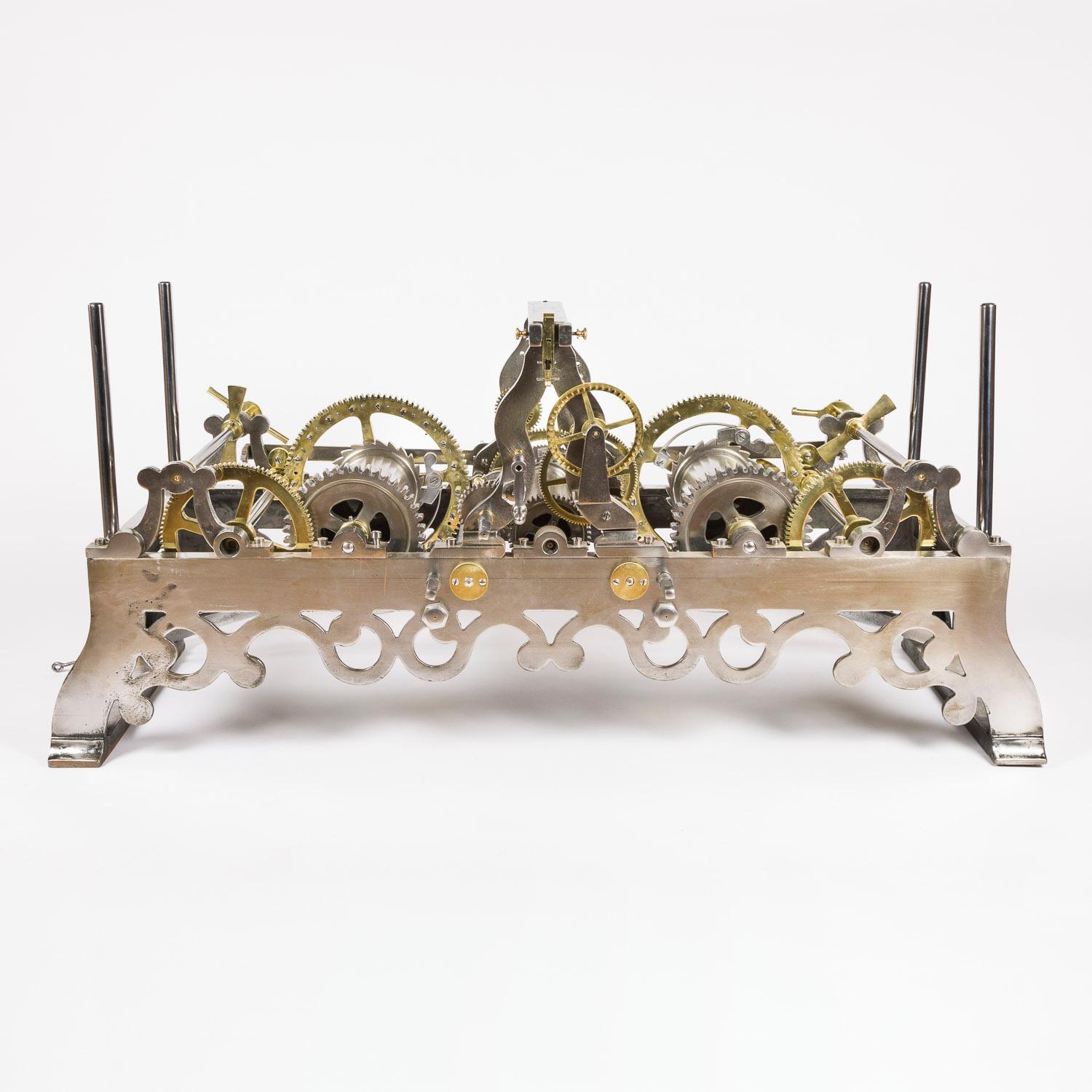 XIXe siècle Horloge à tourelle de type Odobey française montée en table en vente