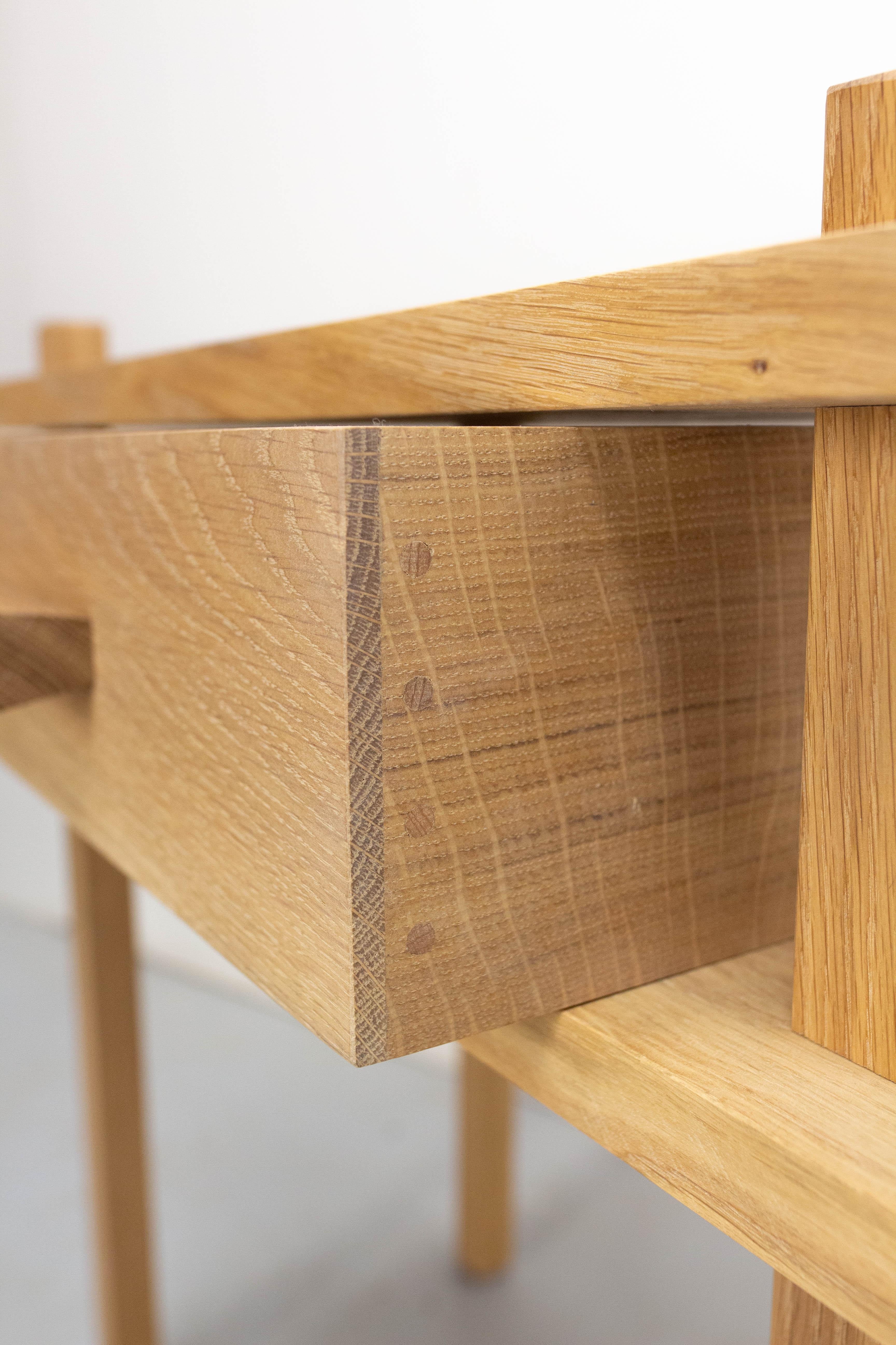 Brutalismo French of Nightstand Side Cabinet Bedside Tables Brutalist Style, 2022 in vendita