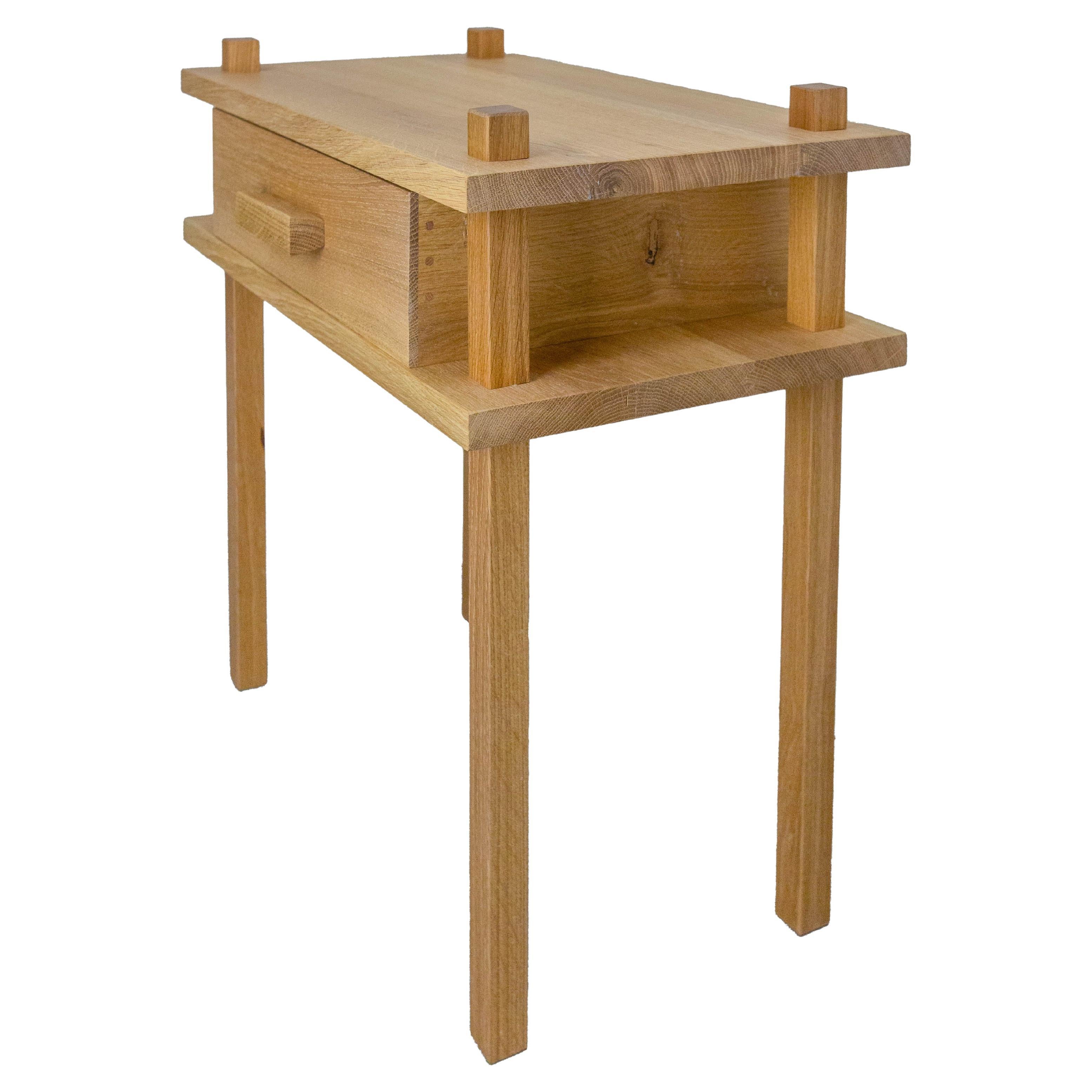French of Nightstand Side Cabinet Bedside Tables Brutalist Style, 2022