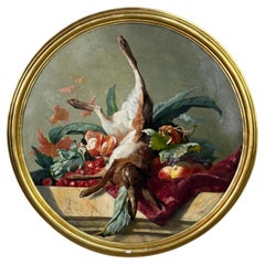 Lienzo al óleo francés Bodegón con liebre - David De Noter