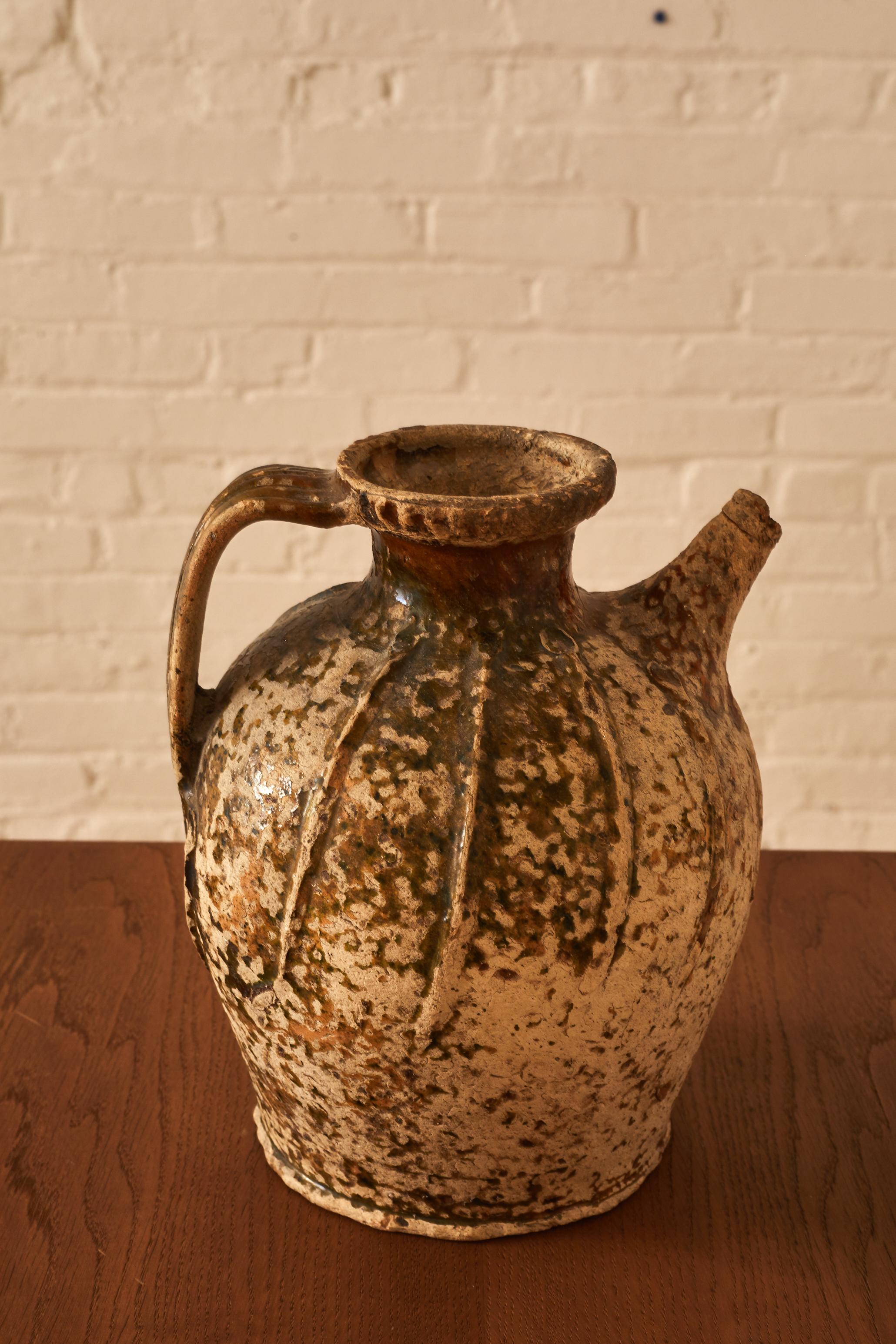 18th Century and Earlier French Oil Jug For Sale