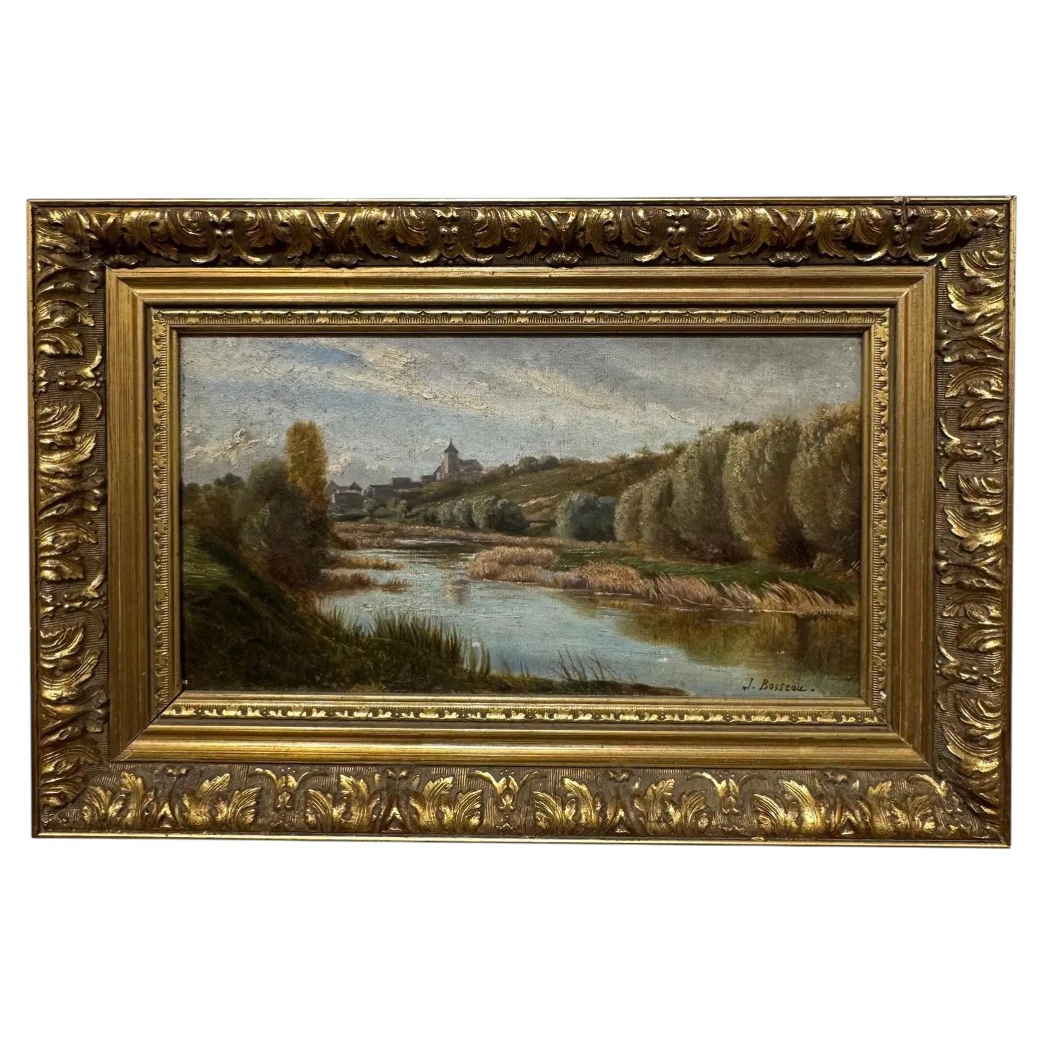 French Oil on Canvas