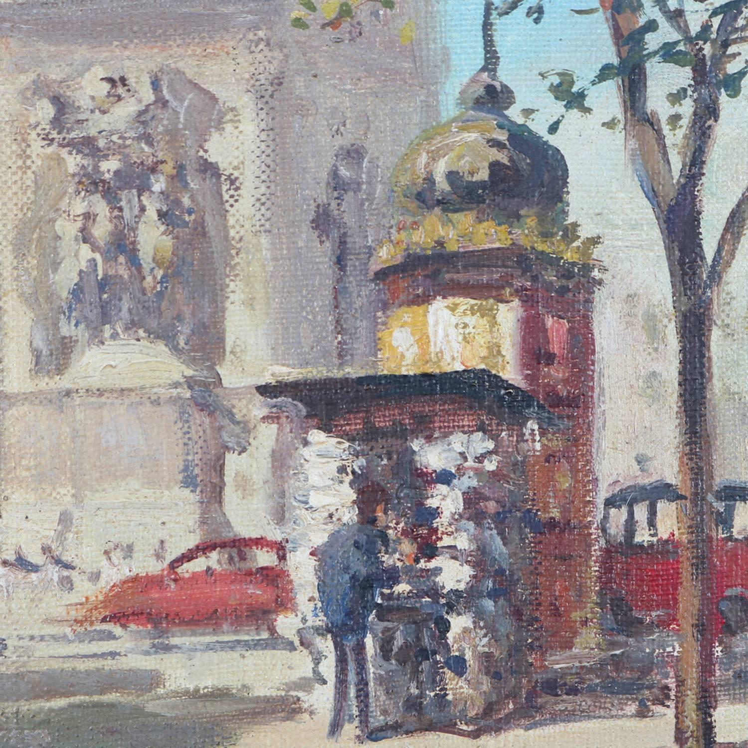 paris l'arc de triomphe painting