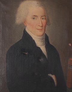 French Oil On Canvas Portrait of a Man c. 1800